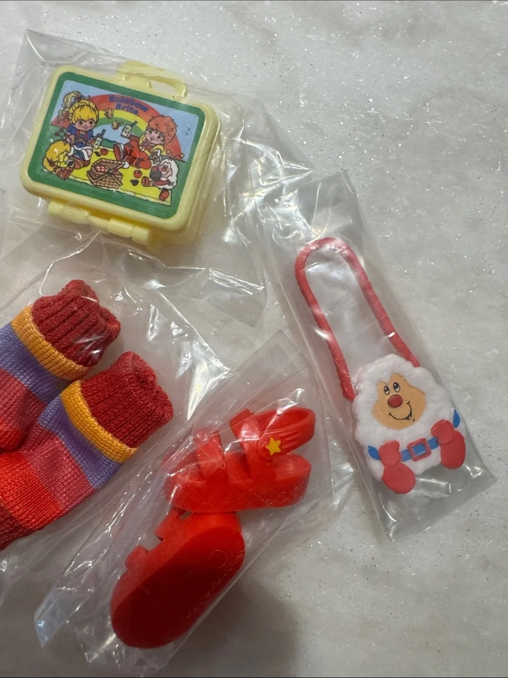 NEW Rainbow Brite Vintage Style miniature Toy lunchbox and accessories love tiny